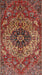 Traditional Orange Salmon Pink Medallion Rug, tr4125