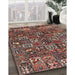 Traditional Camel Brown Persian Rug in Family Room, tr4126
