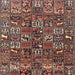 Square Traditional Camel Brown Persian Rug, tr4126
