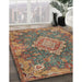 Machine Washable Traditional Dark Sienna Brown Rug in a Family Room, wshtr4127