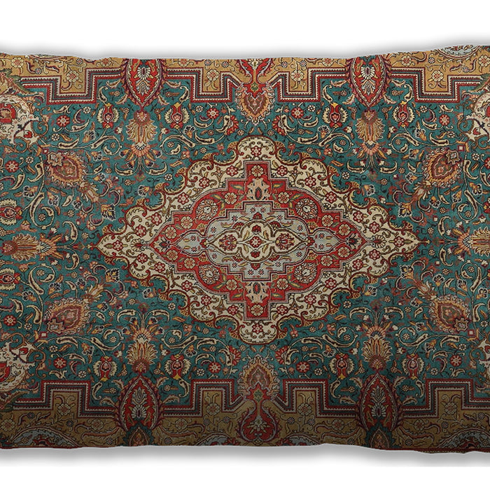 Traditional Classic Rectangular Dark Sienna Brown Lumbar Throw Pillow, 13 inch by 19 inch, lbtr4127