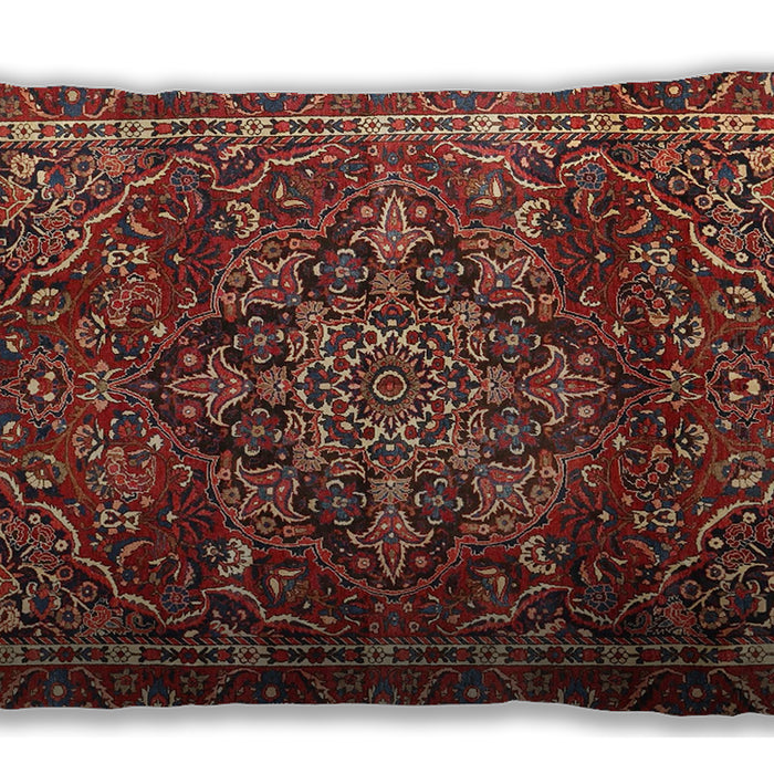 Traditional Classic Rectangular Rust Pink Lumbar Throw Pillow, 13 inch by 19 inch, lbtr4128