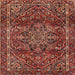 Square Traditional Rust Pink Persian Rug, tr4128