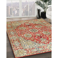 Traditional Brown Gold Persian Rug, tr412