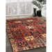 Machine Washable Traditional Saffron Red Rug in a Family Room, wshtr4131