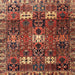 Square Traditional Saffron Red Persian Rug, tr4131