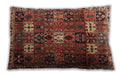 Traditional Classic Rectangular Saffron Red Lumbar Throw Pillow, 13 inch by 19 inch, lbtr4131