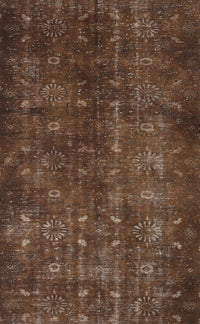 Machine Washable Traditional Sienna Brown Rug, wshtr4134