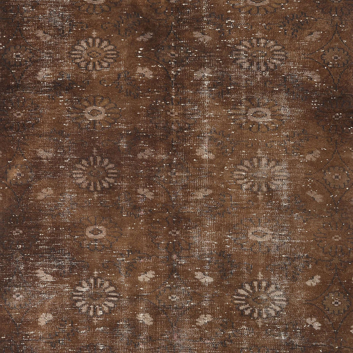 Machine Washable Traditional Sienna Brown Rug, wshtr4134