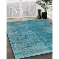 Traditional Dark Cyan Green Persian Rug, tr4135