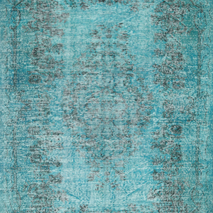 Traditional Deep-Sea Green Persian Rug, tr4136