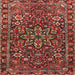 Square Traditional Red Persian Rug, tr4137