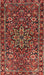 Machine Washable Traditional Tomato Red Rug, wshtr4137