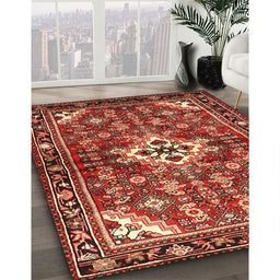 Traditional Red Persian Rug in Family Room, tr4138