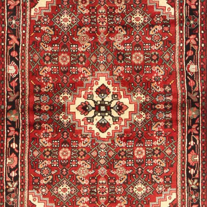 Machine Washable Traditional Tomato Red Rug, wshtr4138