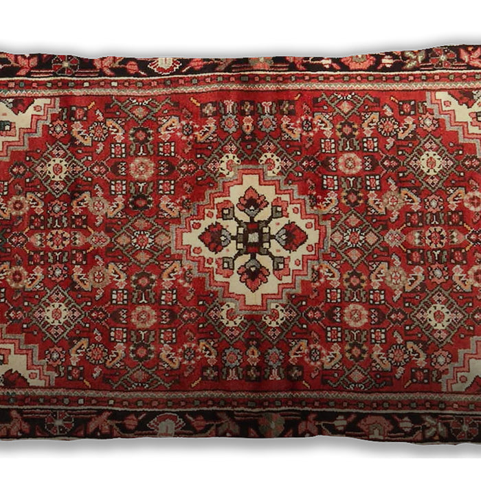 Traditional Classic Rectangular Tomato Red Lumbar Throw Pillow, 13 inch by 19 inch, lbtr4138