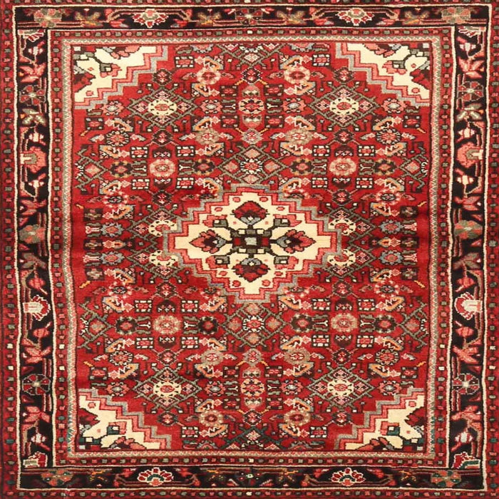 Square Traditional Red Persian Rug, tr4138