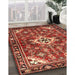 Machine Washable Traditional Tomato Red Rug in a Family Room, wshtr4138