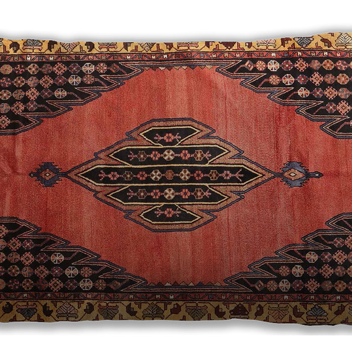 Traditional Classic Rectangular Tomato Red Lumbar Throw Pillow, 13 inch by 19 inch, lbtr4139