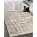 Traditional Desert Sand Beige Persian Rug in Family Room, tr4140