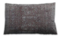 Traditional Classic Rectangular Gunmetal Gray Lumbar Throw Pillow, 13 inch by 19 inch, lbtr4145