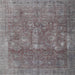 Square Traditional Gunmetal Gray Persian Rug, tr4145