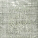 Square Traditional Pale Silver Gray Persian Rug, tr4149