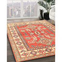 Traditional Red Geometric Rug, tr414