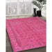 Traditional Neon Hot Pink Persian Rug in Family Room, tr4150