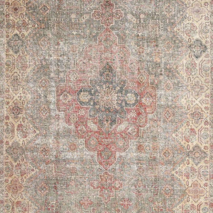 Machine Washable Traditional Camel Brown Rug, wshtr4152