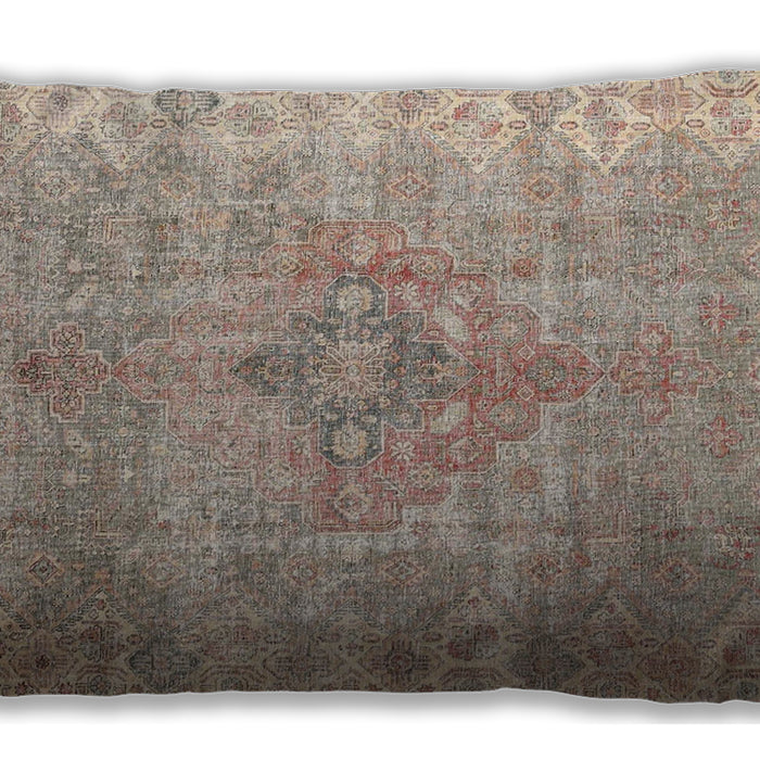 Traditional Classic Rectangular Camel Brown Lumbar Throw Pillow, 13 inch by 19 inch, lbtr4152