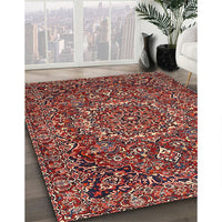 Traditional Orange Salmon Pink Persian Rug, tr4155