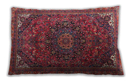 Traditional Classic Rectangular Raspberry Purple Lumbar Throw Pillow, 13 inch by 19 inch, lbtr4158