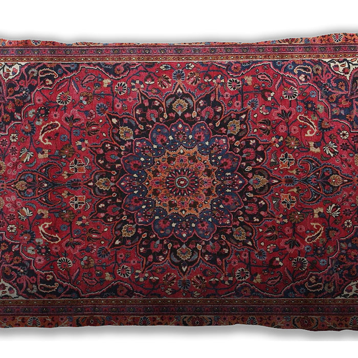 Traditional Classic Rectangular Raspberry Purple Lumbar Throw Pillow, 13 inch by 19 inch, lbtr4158
