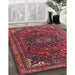 Machine Washable Traditional Raspberry Purple Rug in a Family Room, wshtr4158