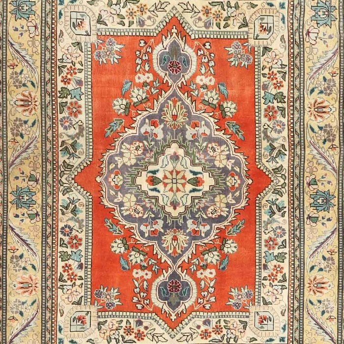 Machine Washable Traditional Sienna Brown Rug, wshtr4160