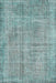 Machine Washable Traditional Cadet Blue Green Rug, wshtr4161