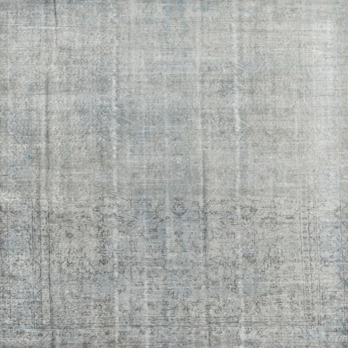 Square Traditional Silver Gray Persian Rug, tr4169
