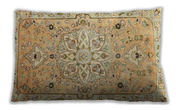 Traditional Classic Rectangular Cinnamon Brown Lumbar Throw Pillow, 13 inch by 19 inch, lbtr4173