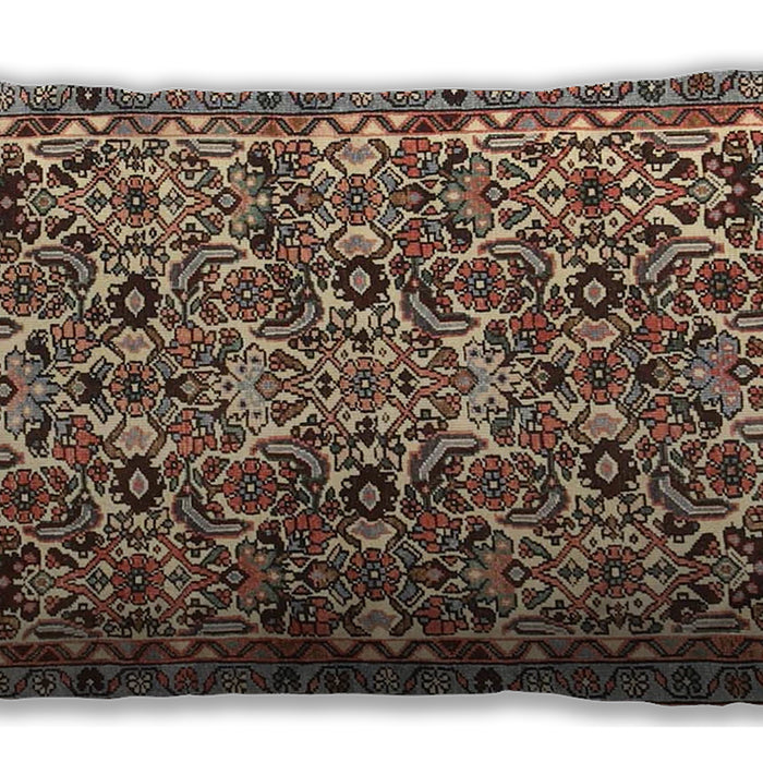 Traditional Classic Rectangular Red Brown Lumbar Throw Pillow, 13 inch by 19 inch, lbtr4174