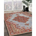 Traditional Tan Brown Persian Rug in Family Room, tr4176