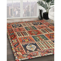 Traditional Saffron Red Persian Rug, tr4177