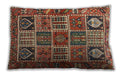 Traditional Classic Rectangular Saffron Red Lumbar Throw Pillow, 13 inch by 19 inch, lbtr4177