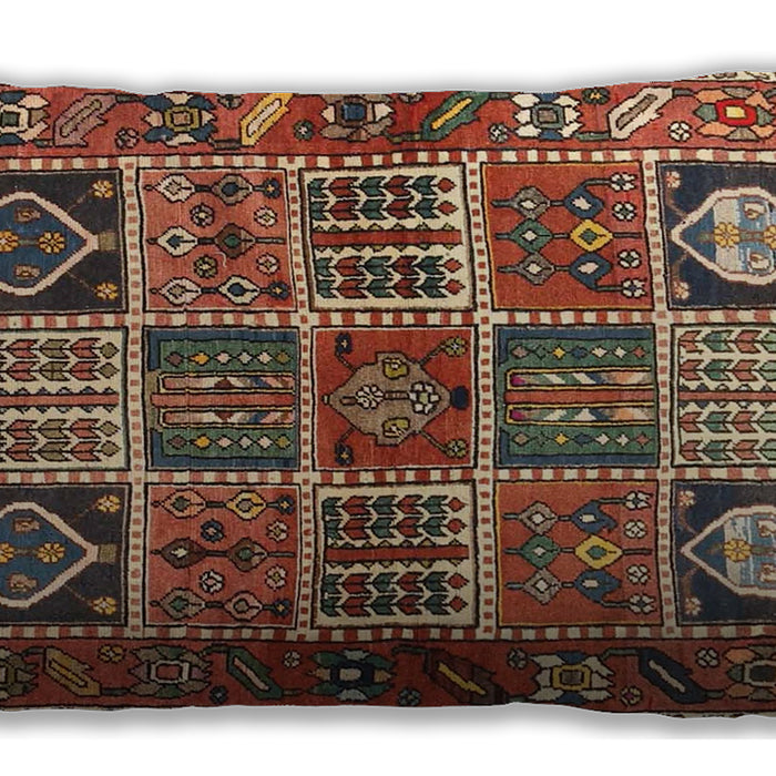 Traditional Classic Rectangular Saffron Red Lumbar Throw Pillow, 13 inch by 19 inch, lbtr4177