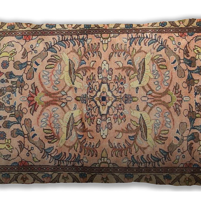 Traditional Classic Rectangular Sienna Brown Lumbar Throw Pillow, 13 inch by 19 inch, lbtr4178