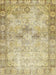 Machine Washable Traditional Brown Gold Rug, wshtr4179