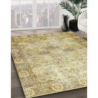 Traditional Brown Gold Persian Rug, tr4179