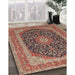 Machine Washable Traditional Saffron Red Rug in a Family Room, wshtr417