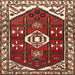 Square Traditional Red Persian Rug, tr4180