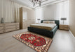Traditional Red Persian Rug in a Bedroom, tr4180